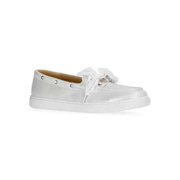 Weekend Academy Girls Lace Charm Boat Shoes