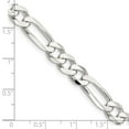 thumbnail image 2 of Auriga 925 Sterling Silver 7.5mm Figaro Chain Necklace 30inch for Women, 2 of 4