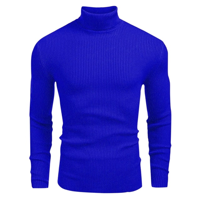 Weiqiqre Chandail à Col Roulé Coupe Ajustée Chandail à Col Roulé pour Hommes Chandail à Manches Longues Chandail Thermique
