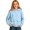 Sky Blue #050, variant on Big Girls Casual Hooded Sweatshirt Long Sleeve Pullover Hoodie for School Loungewear & Daily Outfits, 160