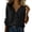 Black, variant on Womens Blouses Summer Tops for Women 3/4 Sleeve Sequins Loose Polluer Solid V-Neck Blouse Shirt,Gray