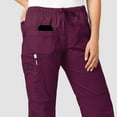 thumbnail image 3 of Wink WonderFLEX Women's Faith Multi-Pocket Cargo Scrub Pant, Wine, 2X Regular, 3 of 5