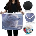 thumbnail image 6 of Round Toy Storage Basket Foldable Storage Basket for Home Decor Laundry Basket20" x 14" Handsome White Wolf, 6 of 6