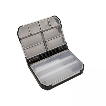 Colaxi 3X Fishing Tackle Box with Removable Dividers Waterproof Tackle Organizer Black