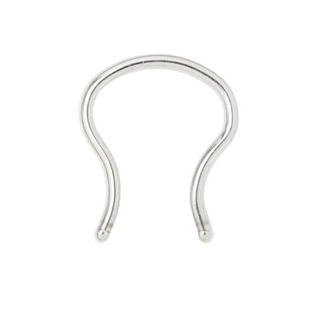 anodized titanium 16g retainer septum ring