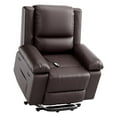 thumbnail image 1 of Garvee Power Lift Recliner Chair - Heat and Massage, Adjustable Back and Legs,Pu Leather,Coffee, 1 of 8