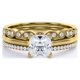 thumbnail image 1 of JeenMata Juego de Anillos de Boda Estilo Princesa de 2 Quilates - Juego de Novia - Juego de Trío de Boda - Anillo de Compromiso - Anillo Art Déco - Anillo de Promesa - Plata Esterlina, 1 of 6