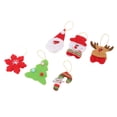 thumbnail image 3 of 6 piezas de adornos colgantes para árbol de Navidad, copos de nieve, alce, muñeco de nieve, decoración navideña para el hogar, jardín, patio, sala de estar, 3 of 10