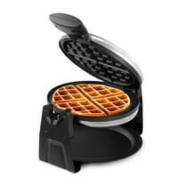 Holstein Housewares Rotary Belgian Waffle Maker, Stainless Steel Electric Belgian Waffle Makers