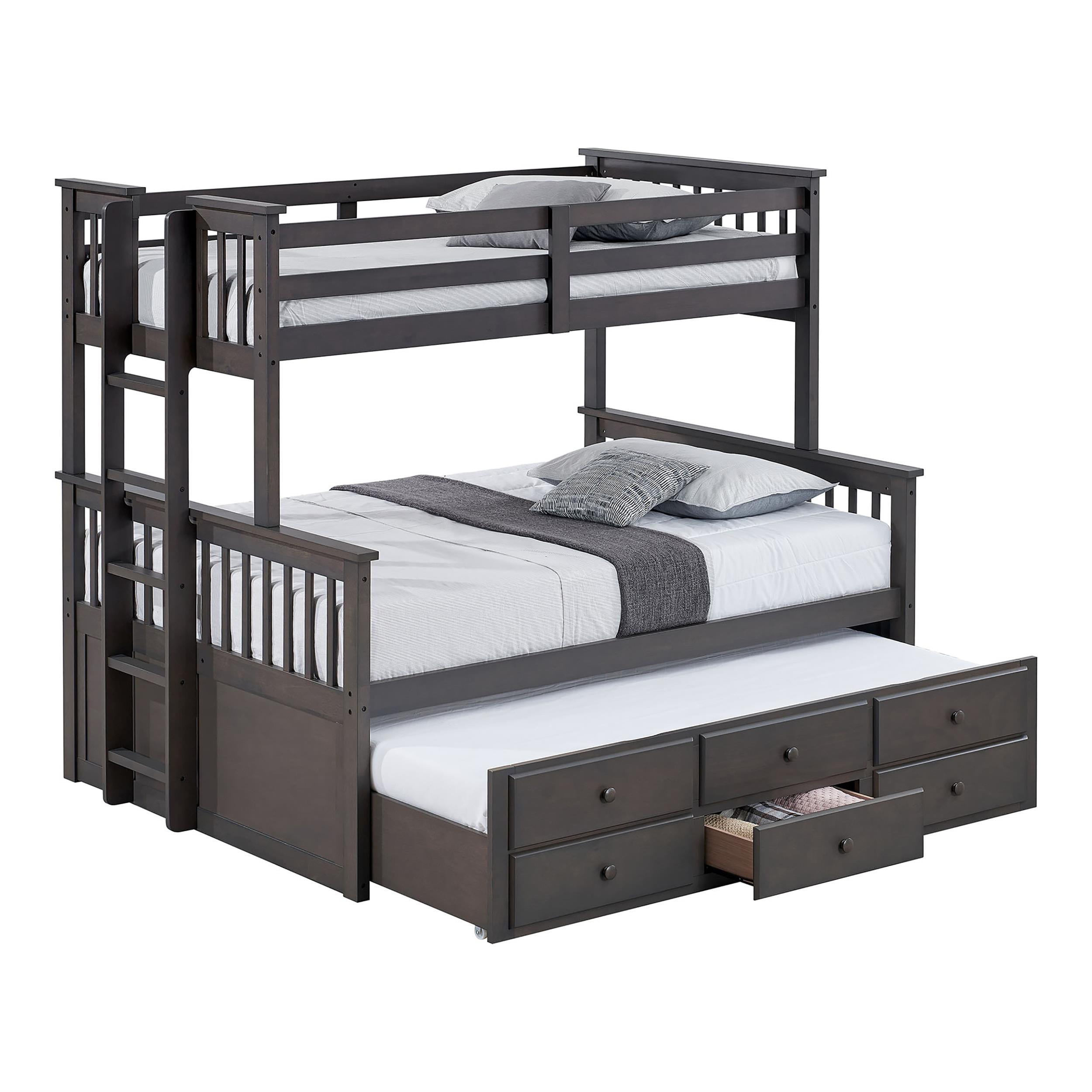 Furniture of America Tiana Twin-over-Full Bunk Bed with