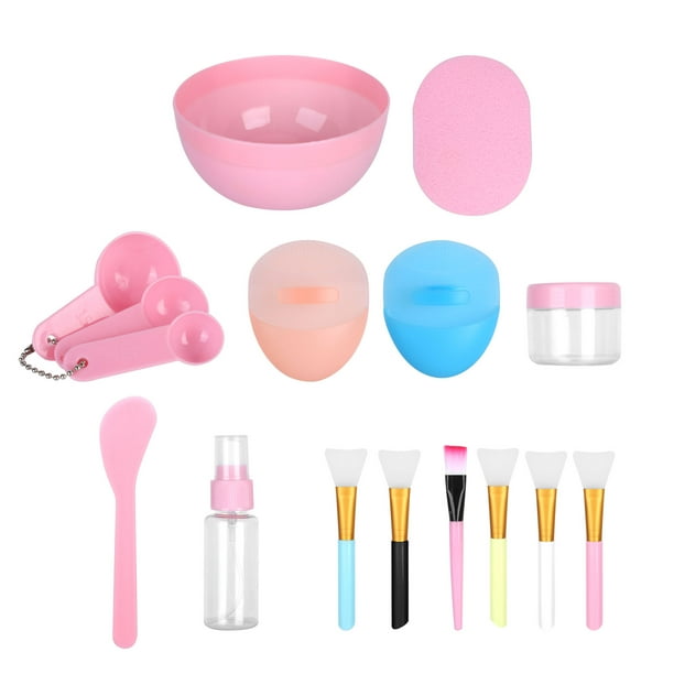 Juego de tazones para mezclar mascarillas faciales, juego de tratamiento facial fácil, conveniente, estable y flexible para una herramienta esencial para el cuidado de la piel ANGGREK Otros