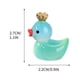 thumbnail image 3 of Figuritas de patitos luminosos - Mini decoración de resina de 10 piezas para acuario, jardín y manualidades • Adornos que brillan en la oscuridad de 2,7 cm, 3 of 4