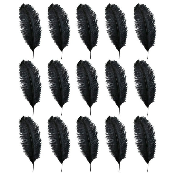 15 Pcs Ostrich Feathers Plume for Wedding Centerpieces Home Decoration 10-12"