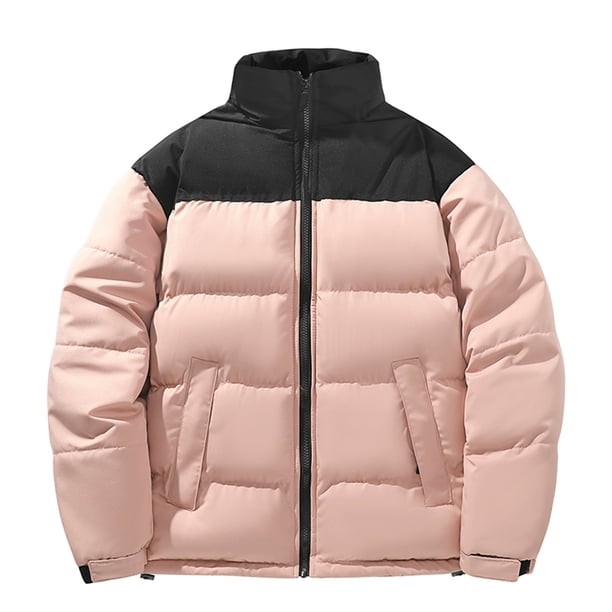 Gibobby Abrigos de invierno para hombre Invierno personalizado más algodón y chaqueta de plumón gruesa chaqueta de moda suelta para hombres(RD1,G)