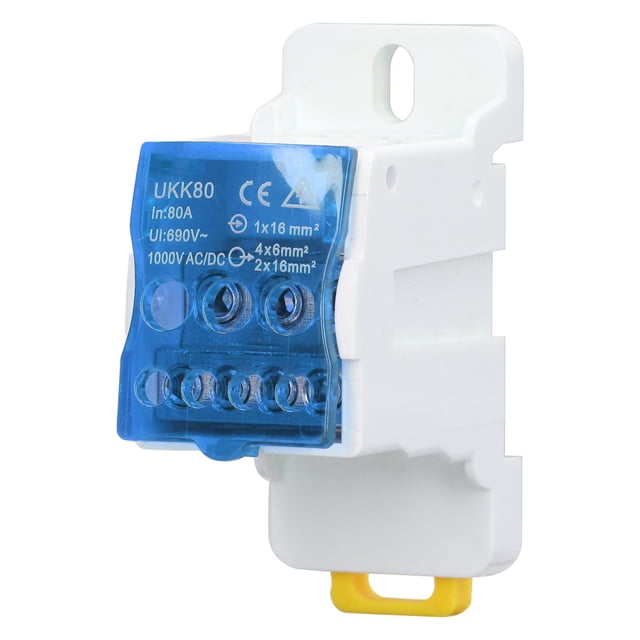 Caja de distribución de terminales, caja de distribución de riel DIN de 690 V 80 A, caja de distribución de bloque de terminales Experiencia incomparable