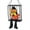 White C, variant on Motion Activated Talking Skeleton Prisoner Halloween Decoration With Sound And Light Effects Plastic Fabric Orange 11x4x9 Inches