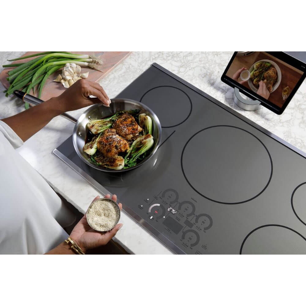 Café CHP90361TBB 36 inch Black 5 Burner Electric Built-In Cooktop