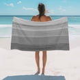 thumbnail image 3 of Beach Towel Grey Wood Grain Bath Pool Towels Ombre Wooden Stripe Absorbent Beach Towel Soft Large Quick Dry Lightweight Camping Travel Sports Yoga Gym Swim Towels for Adult 35x70 Inch, 3 of 9