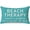 Turquoise Beach, variant on Beach Therapy Lumbar Throw Pillow Cover 12x20 Inch, Coastal Cottage Seaside Decor and Decorations, Outdoor Decorative Cushion Cover for Porch Sofa and Bench, Dusty Blue