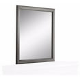 thumbnail image 2 of Sassy Wooden Square Mirror, Gray, 2 of 2
