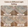 thumbnail image 7 of Design&I 6'x9' Ultra Soft Area Rug, Round Abstract Tapete Circle Southwestern Motif Redondo Para None Fluffy Washable Non Shedding for Guest Room Bedroom Living Room, 7 of 7