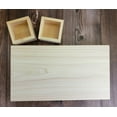 thumbnail image 4 of Hinoki Extra Large Cypress Thick Cutting Board for Customized Laser Engraving and Wood Burning | Artisan Handmade One Solid Piece | Made in Korea (18.5"X10.7", XL), 4 of 7