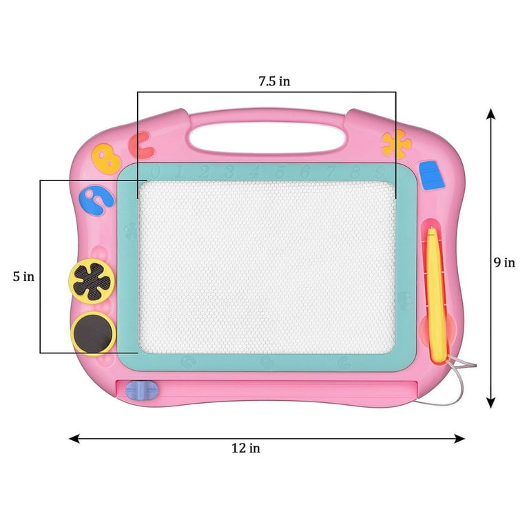 Art & Fun Colorful Magic Slate for Kids Pen Magnetic pad erasable Draw –  IntelKids