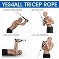 thumbnail image 3 of Yes4All Deluxe Tricep Pull Down Rope Attachment 36inch/91cm Black, 3 of 7