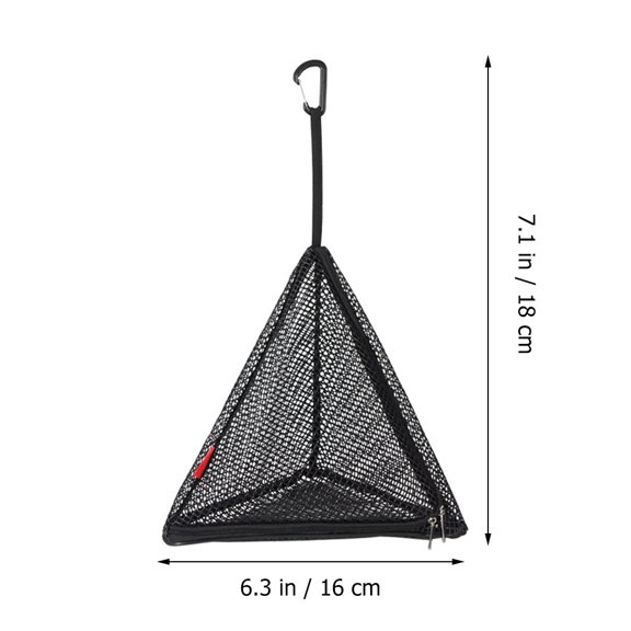 FOMIYES Hanging Drying Net for Outdoor Use Black Nylon PVC Mesh with Zipper Lock and Sturdy Support