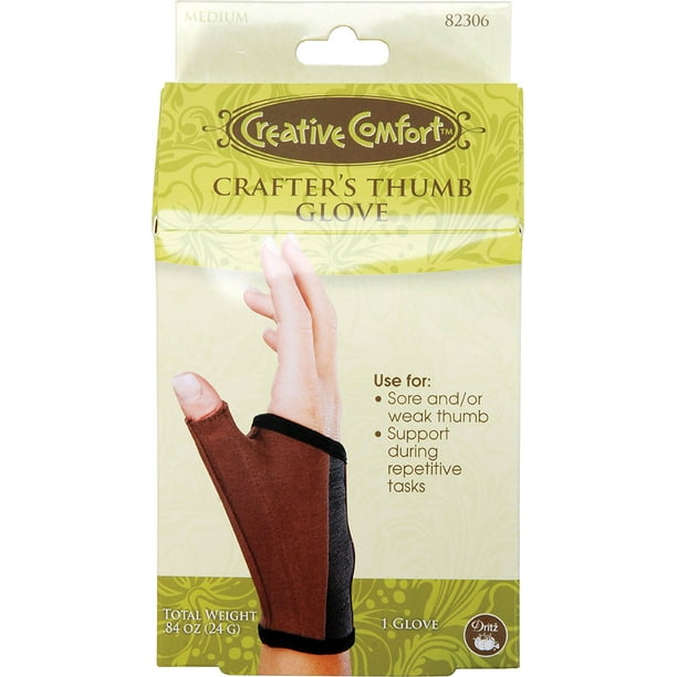Crafters Thumb Glove Medium, Helps relieve sore, aching, weak thumbs