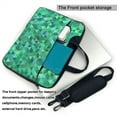 thumbnail image 3 of Green Triangle Mosaic Laptop Bag, 13 inch Laptop or Tablet, Business Casual Laptop Bag, 3 of 8