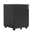 thumbnail image 3 of Seetaras Mobile File Cabinet With Lock Wheels For Legal/Letter/A4 Size 2 Drawer Steel File Cabinet For School Office Living Room, 3 of 6