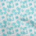 thumbnail image 1 of oneOone Cotton Flex Turquoise Blue Fabric Tropical Sewing Craft Projects Fabric Prints By Yard 40 Inch Wide, 1 of 4