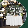 thumbnail image 7 of Exquisite Disposable White Plastic 120-Inch Round Tablecloth for Parties, 7 of 7