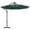 Green, variant on Outsunny Cantilever Patio Offset Umbrella w/ Solar Lights, Base, Beige
