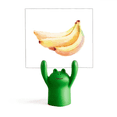 thumbnail image 1 of Platano fruta acuarela ilustración patron Estante de notas, estante de ranas de animales de dibujos animados, 1 of 3