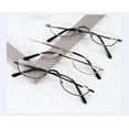thumbnail image 4 of 3 Pairs of Mens Half Moon Spring Hinge Reading Glasses 1.0 Womens Fashion Classic Readers +1.0, 4 of 4