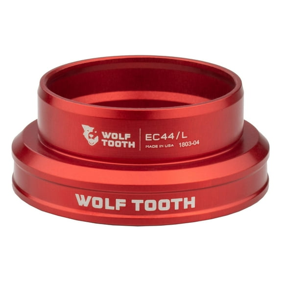 Wolf Tooth Premium Headset - EC44/40 Lower, Red Stainless Steel Bearings
