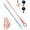 Blue+pink, variant on Easy-Reach Deep Cleaning Foot Brush,15.7" Toe Scrubber Brush Long Handle,Long Handle Toe Cleaning Brushs for Seniors, Bariatric (Pink)