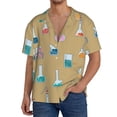 thumbnail image 3 of Honeii 's Chemistry Class for men's short-sleeved button-up collared shirt featuring a pocket, perfect for beach vacations, and travel adventures., 3 of 5
