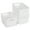 White, variant on PinkSheep 6 Pack Plastic Storage Baskets Small Organizer Basket Bins White