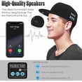 thumbnail image 2 of Gorra de música con altavoz Bluetooth TANGJMXG gorra Bluetooth ajustable con altavoz inteligente inalámbrico Bluetooth 5.0 gorra de béisbol para deportes callejeros, 2 of 5