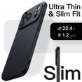 thumbnail image 2 of JETech Slim Case for iPhone 17 Pro 6.3-Inch, Ultra-Thin Lightweight Minimalist Phone Cover with Camera Lens Protection, Matte Anti-Fingerprint Finish (Black), 2 of 6