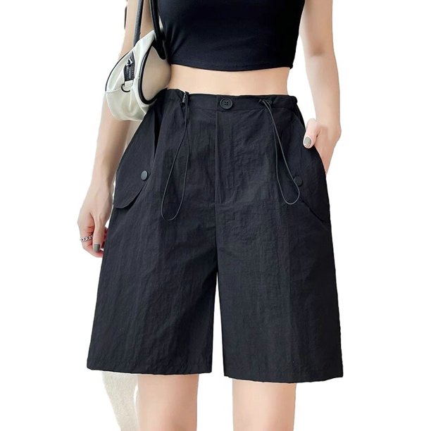 Pantalones cortos Cargo de secado rápido para mujer, ropa de playa para el hogar, ocio, para interiores y exteriores, holgados, a la moda, novedad de verano
