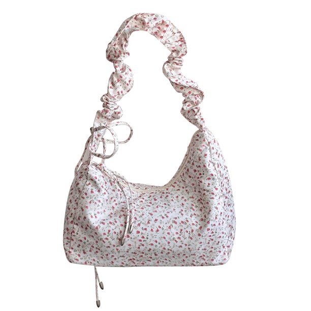 Bolso Hombro Con Cordón para Mujer Floral Estético Bandolera Ligero