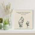 thumbnail image 4 of HFDF Classic Winnie the Pooh Quote Wall Art Decor Retro Any Day Spent With You is My Favorite Day Sayings Canvas Painting Pictures Print Sign Artwork Ready to Hang 10x8inch Framed, 4 of 5