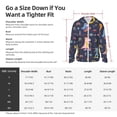 thumbnail image 6 of Goofa Cartoon Dinosaur Scooter Sport Blue Printed Women's UPF 50+ Sun Protection Hoodie Jacket Lightweight Long Sleeve Sun Shirt for Women with Pocket Hiking Outdoor-Large, 6 of 9