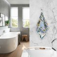 thumbnail image 2 of Yayeee 2 Pack Hand Towels for Bathroom 100% Cotton 16" x 28" Soft Absorbent Kitchen Towel, Colorful Leaves, 2 of 7