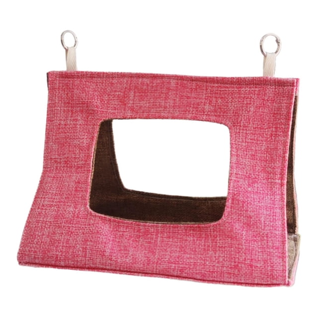 Hamaca para pájaros Casa de nido de pájaros hamaca colgante, loro de cueva colgante cama para dormir, accesorios para la cama de nido, para maca de L