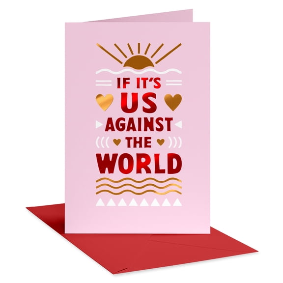 American Greetings Romantic Valentine's Day Card for Anyone (Us Against the World)